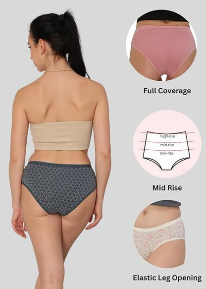 Cotton Brief Panties Combo - Pack of 3