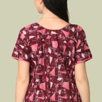 Printed Full Length Night Gown