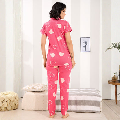 Printed Full Length Night Gown