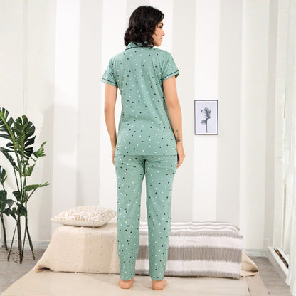 Printed Full Length Night Gown