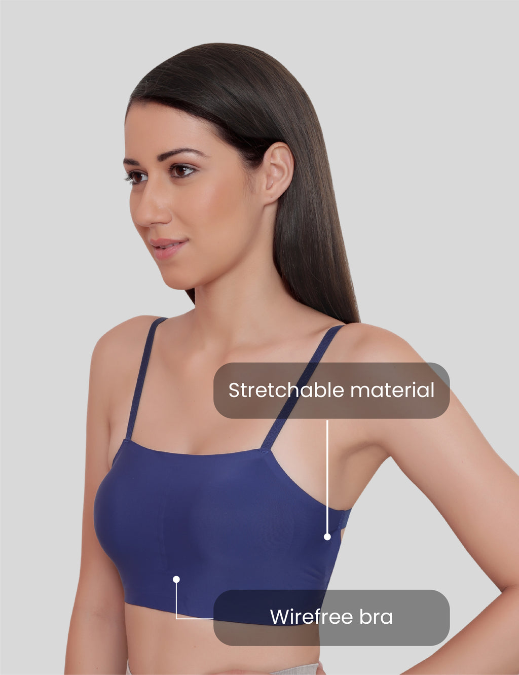 Nylon Spandex Everyday Regular Bra - Free Size