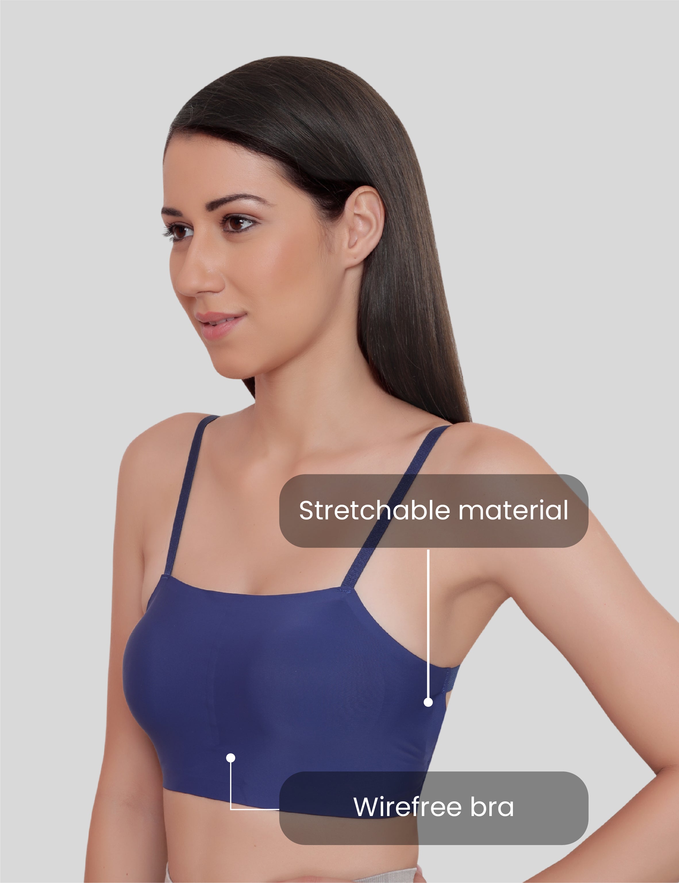 Nylon Spandex Everyday Regular Bra - Free Size