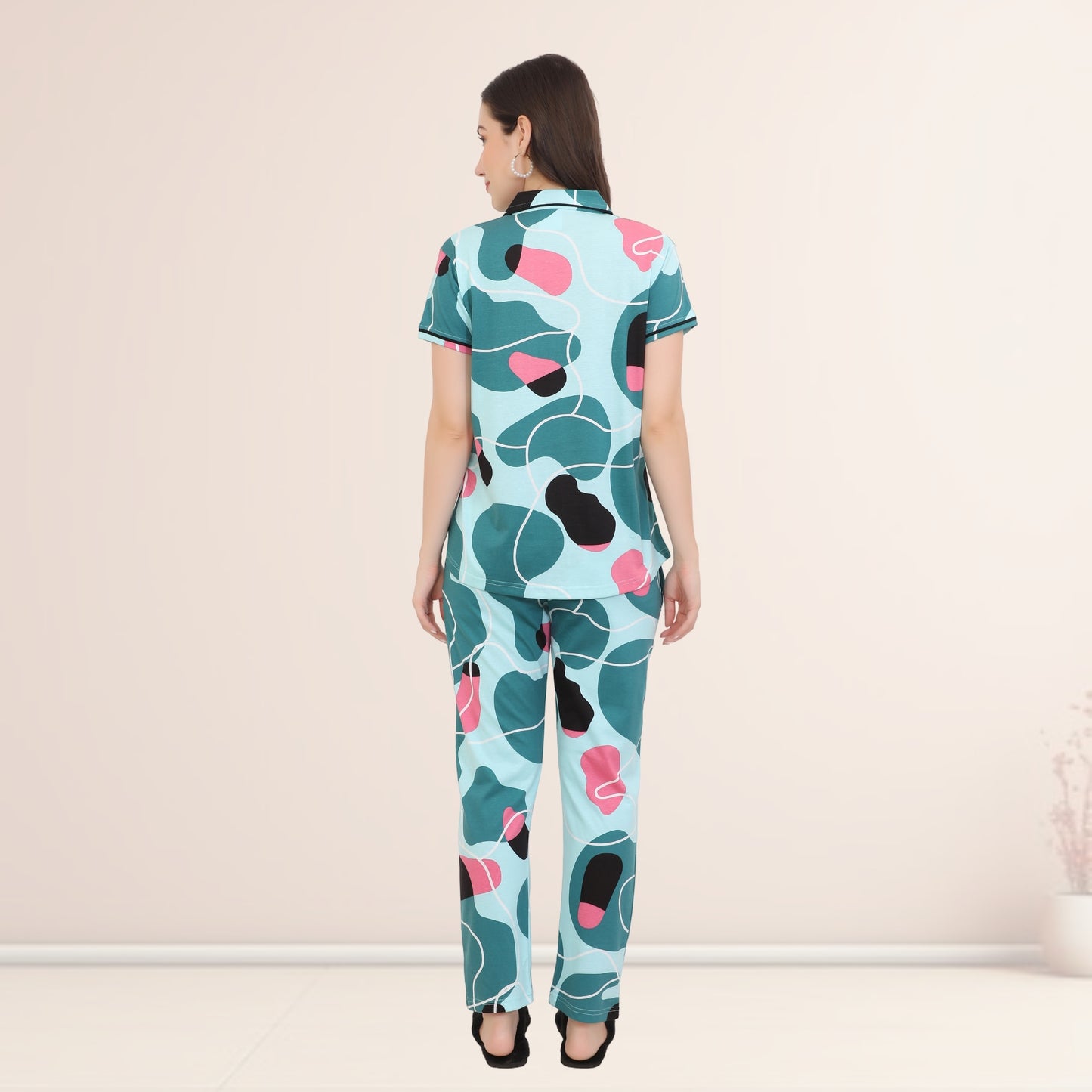 Printed Full Length Night Gown