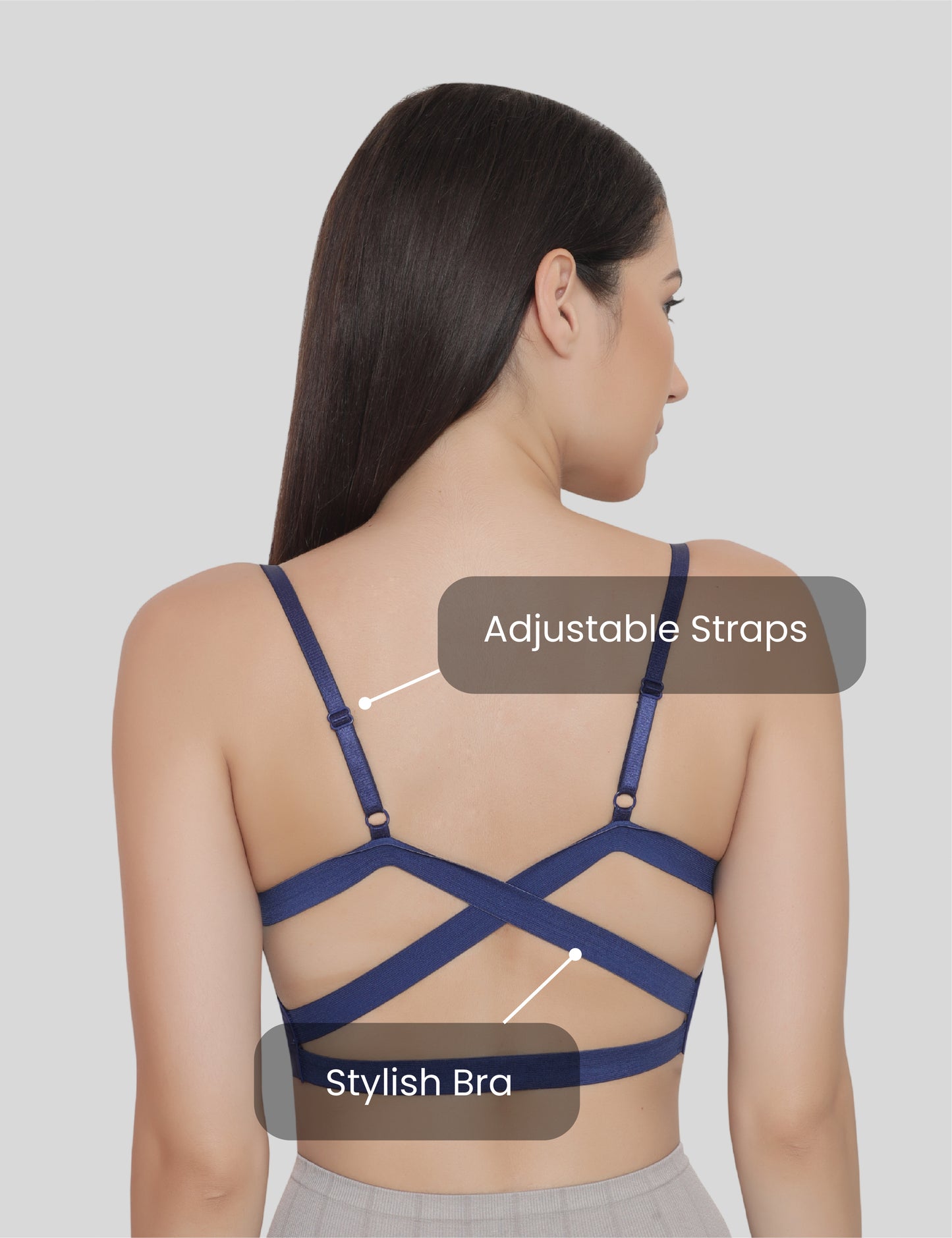 Nylon Spandex Everyday Regular Bra - Free Size