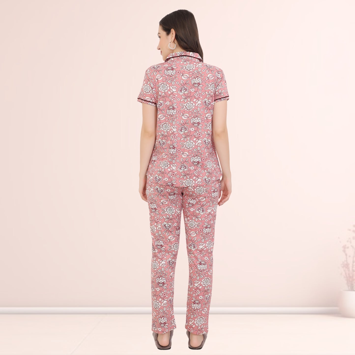 Printed Full Length Night Gown