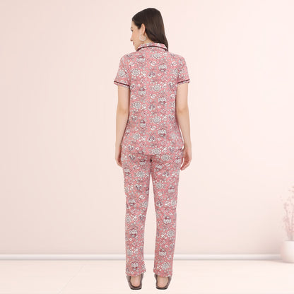 Printed Full Length Night Gown