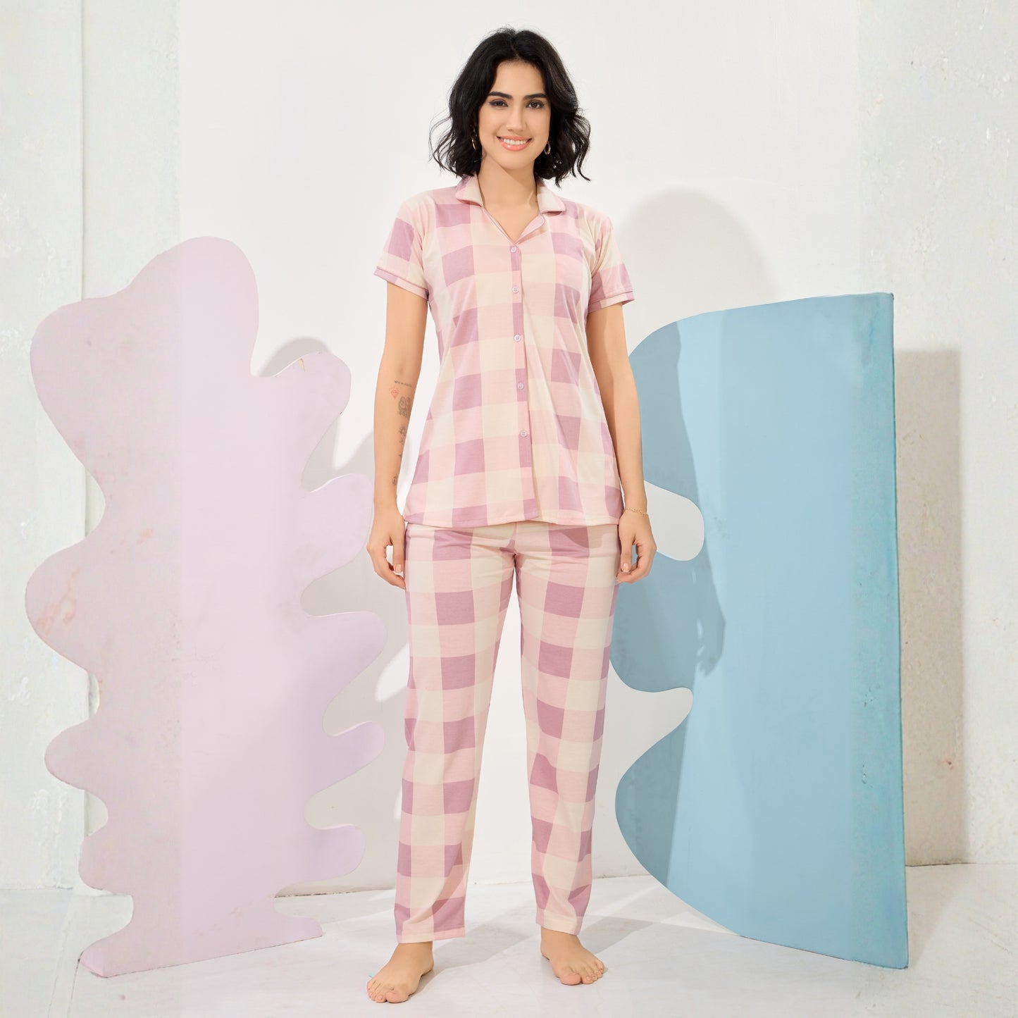Printed Full Length Night Gown