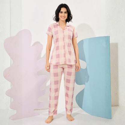 Printed Full Length Night Gown