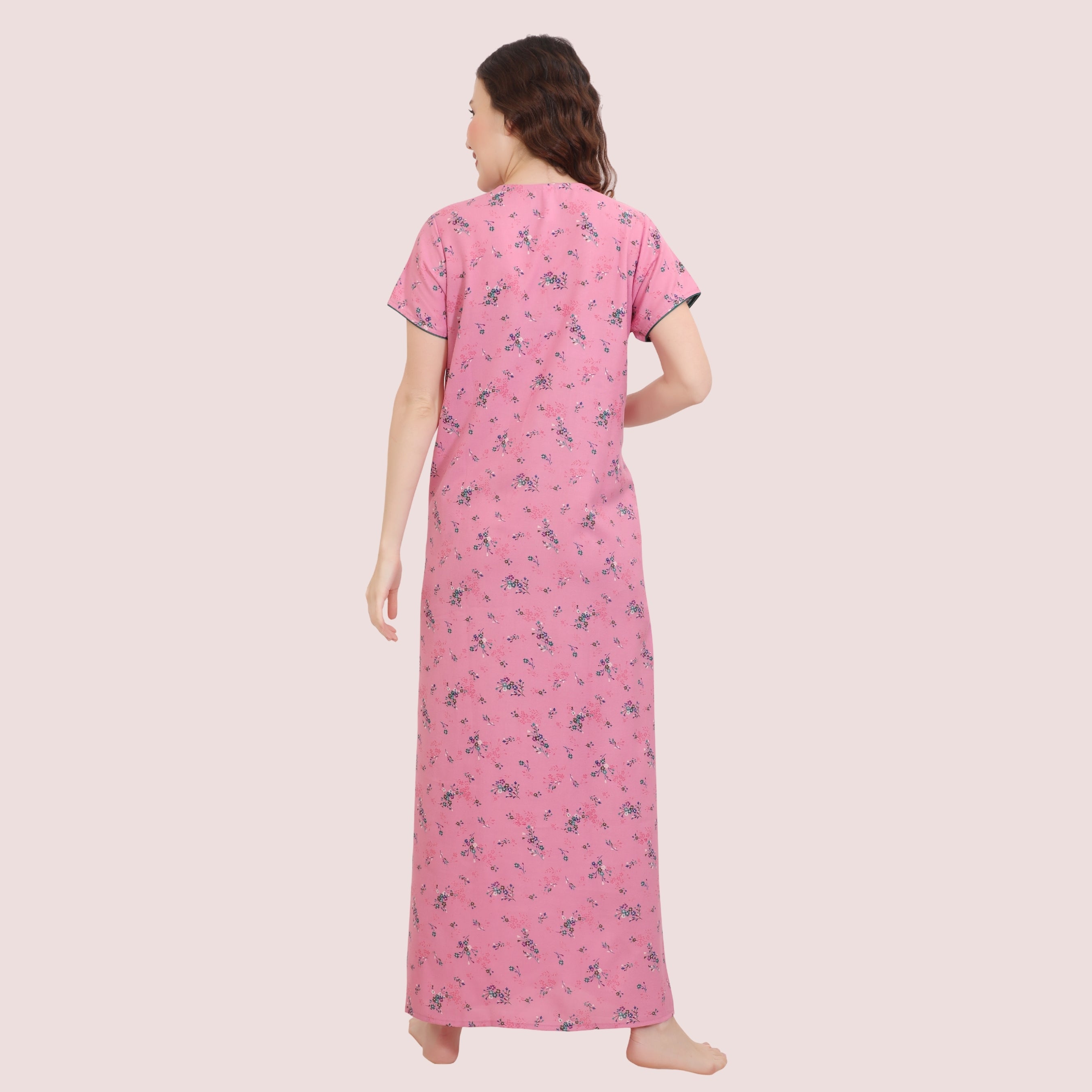 Printed Full-Length Night Gown