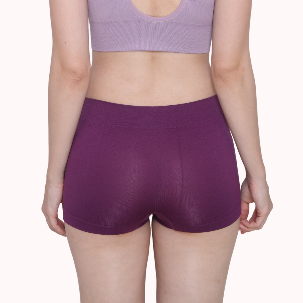 Nylon Spandex Seamless Boyshorts Panty