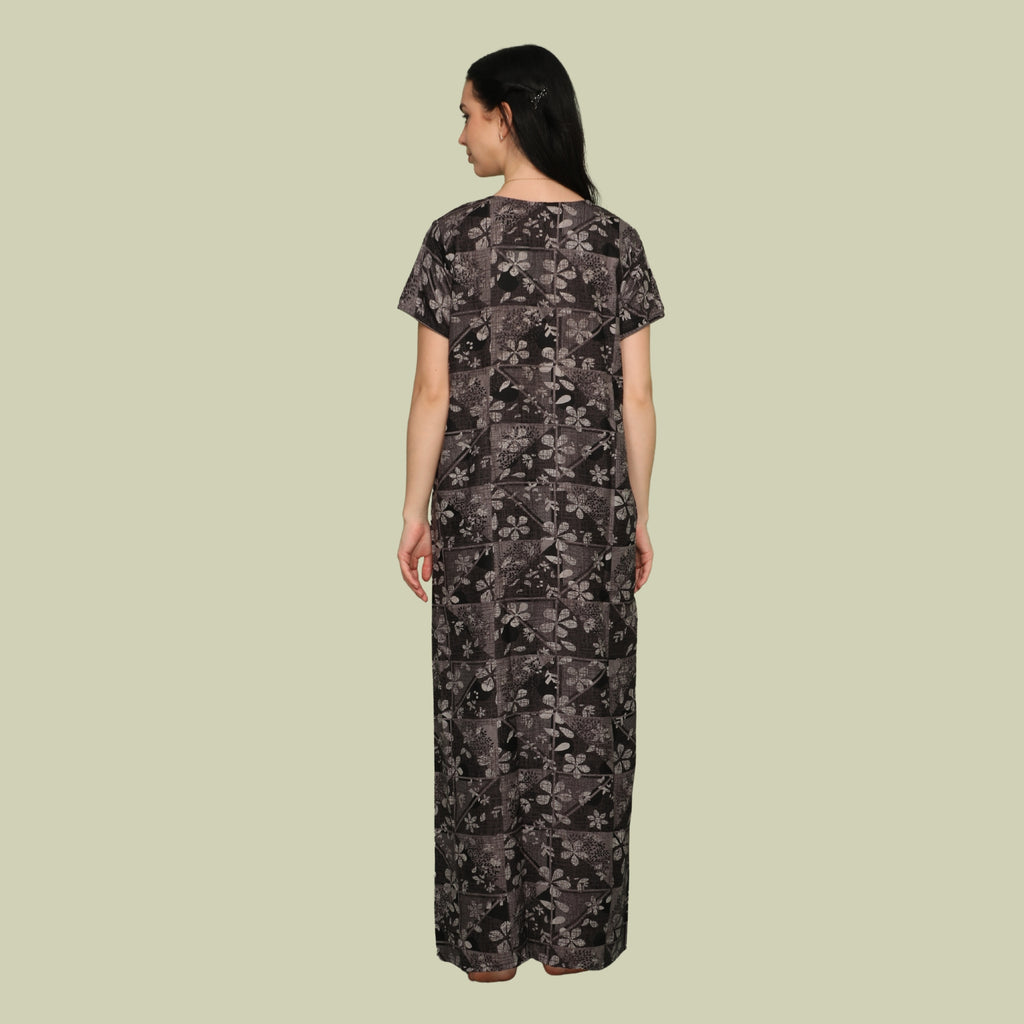 Printed Full-Length Night Gown