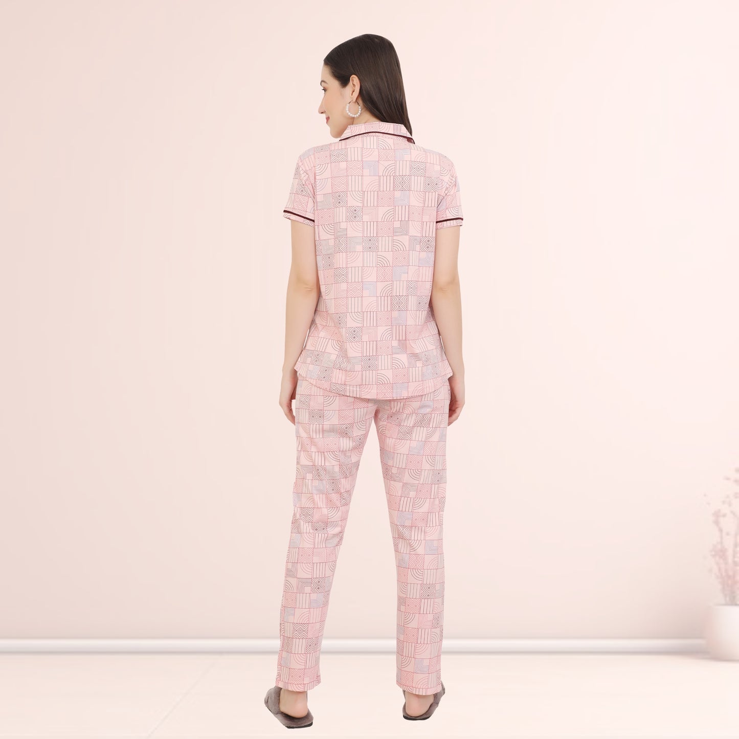 Printed Full Length Night Gown