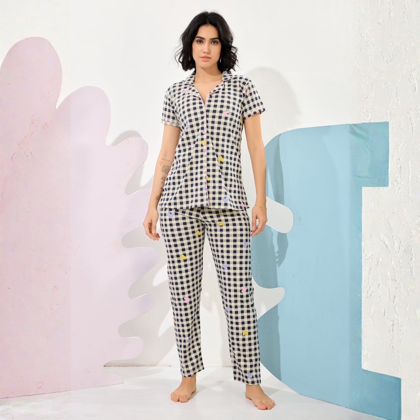 Printed Full Length Night Gown