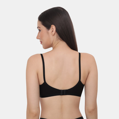 Full Coverage Padded Non-Wired Adjustable Straps Tshirt Bra