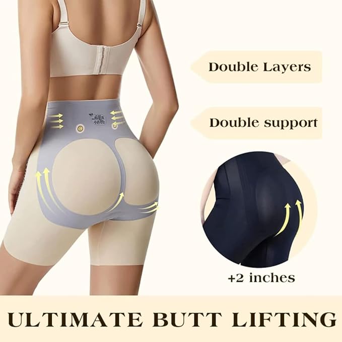 Reversible High-Waist Body Shapewear Shorts for Women