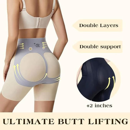 Reversible High-Waist Body Shapewear Shorts for Women