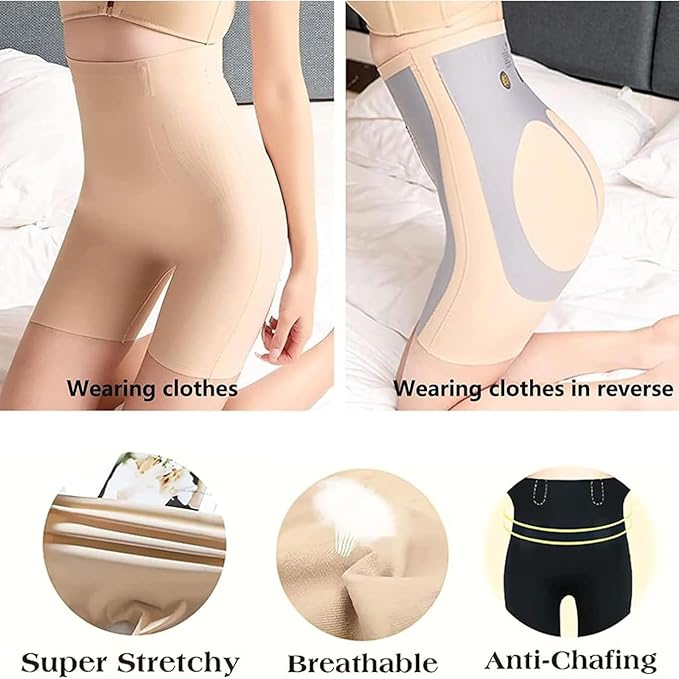 Reversible High-Waist Body Shapewear Shorts for Women