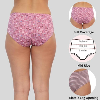 Cotton Hipster Panties Combo - Pack of 3