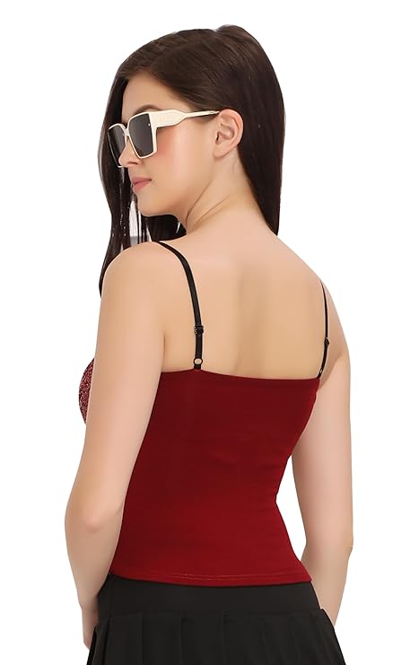 Sleeveless Adjustable Sequin Cami Top