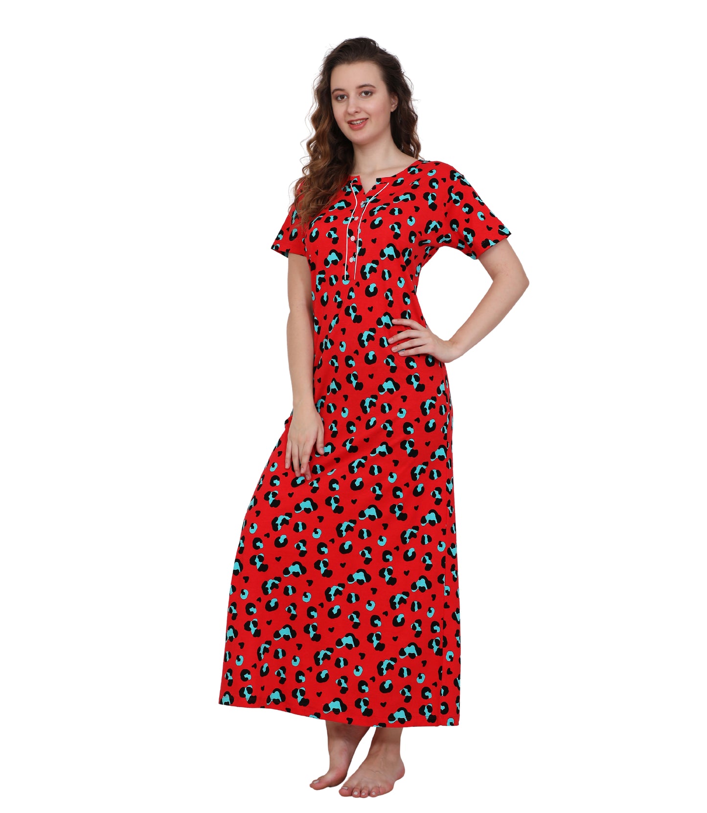 Hosiery Cotton Nighty Gown for Women