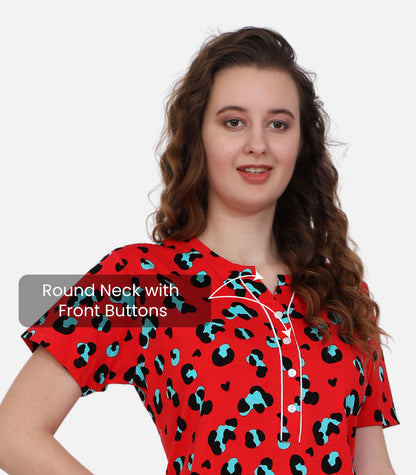 Hosiery Cotton Nighty Gown for Women
