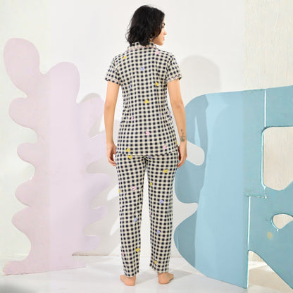 Printed Full Length Night Gown