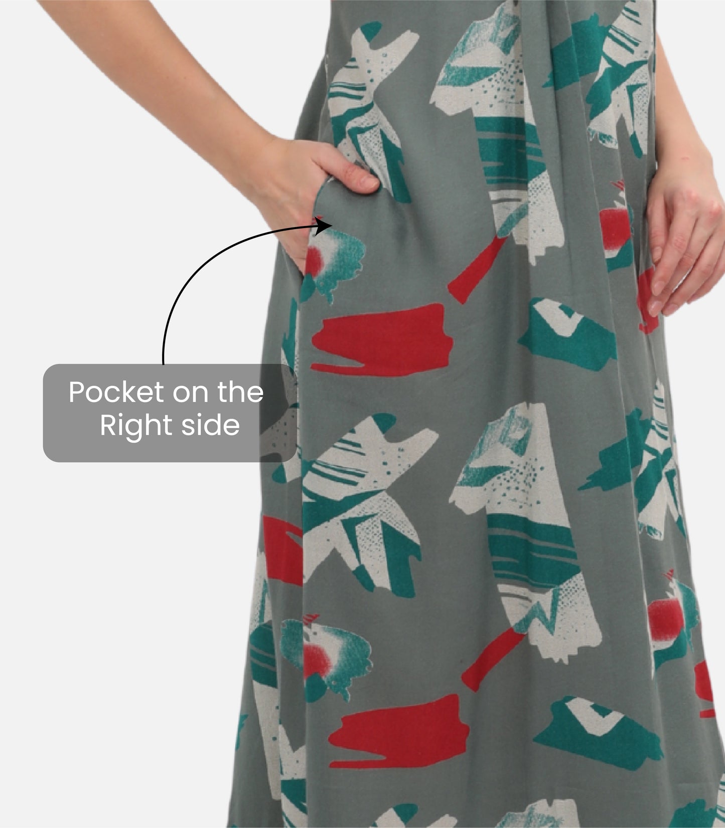 Printed Full-Length Night Gown