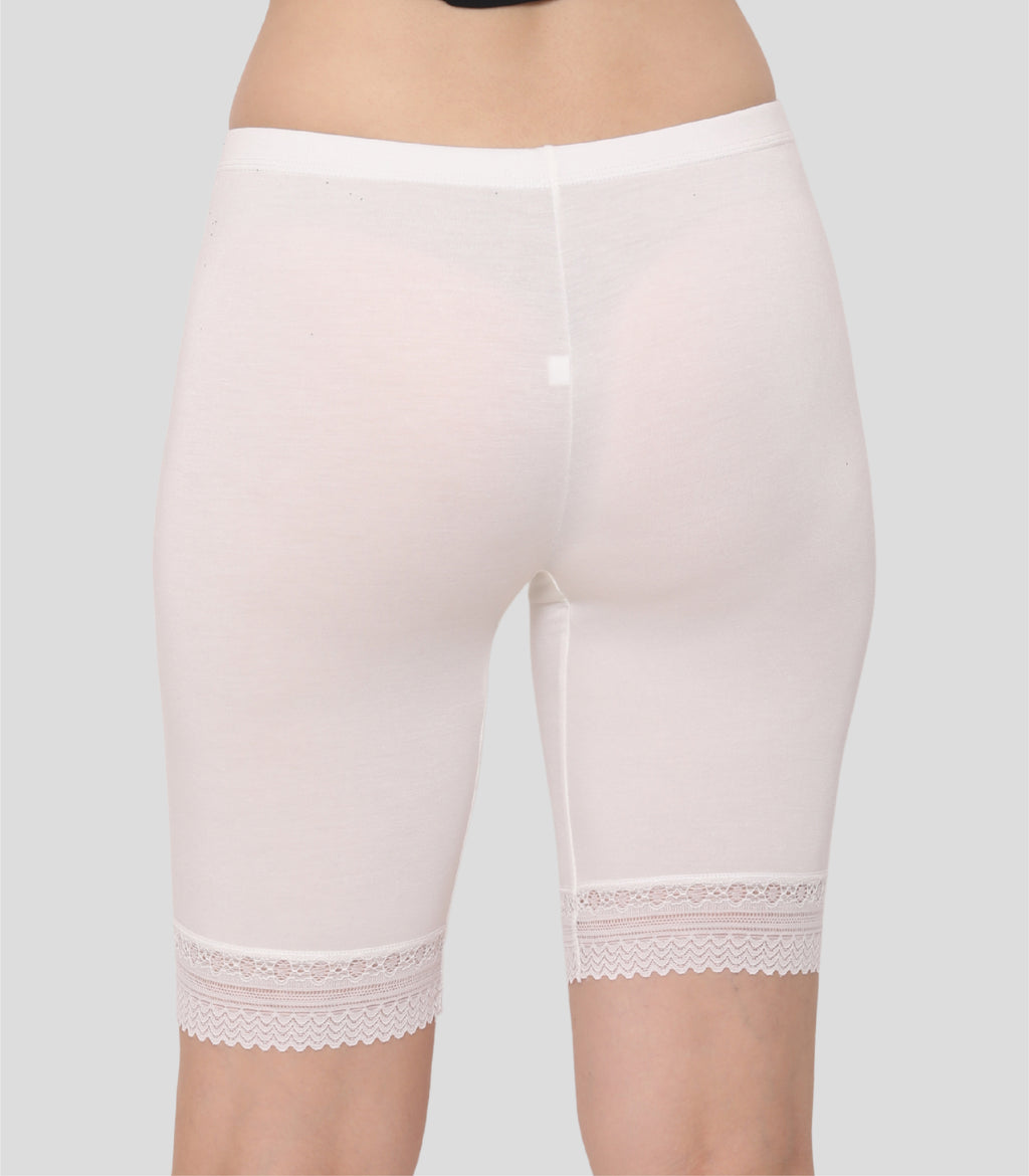 Bamboo Spandex Mid Rise Under Skirt Under Dress Shorts