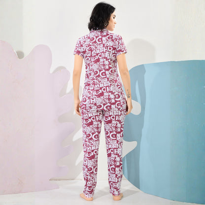 Printed Full Length Night Gown