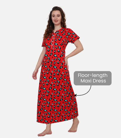 Hosiery Cotton Nighty Gown for Women