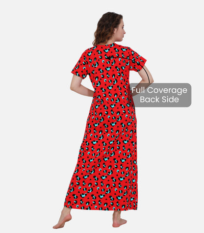 Hosiery Cotton Nighty Gown for Women