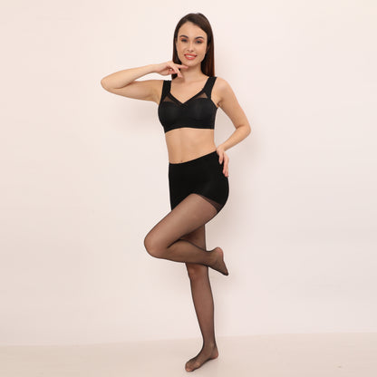 Wirefree Comfortable Padded Lift Push Up Thin, Soft, Sexy Back Smoothing Bra for Women