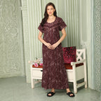 Printed Full-Length Night Gown