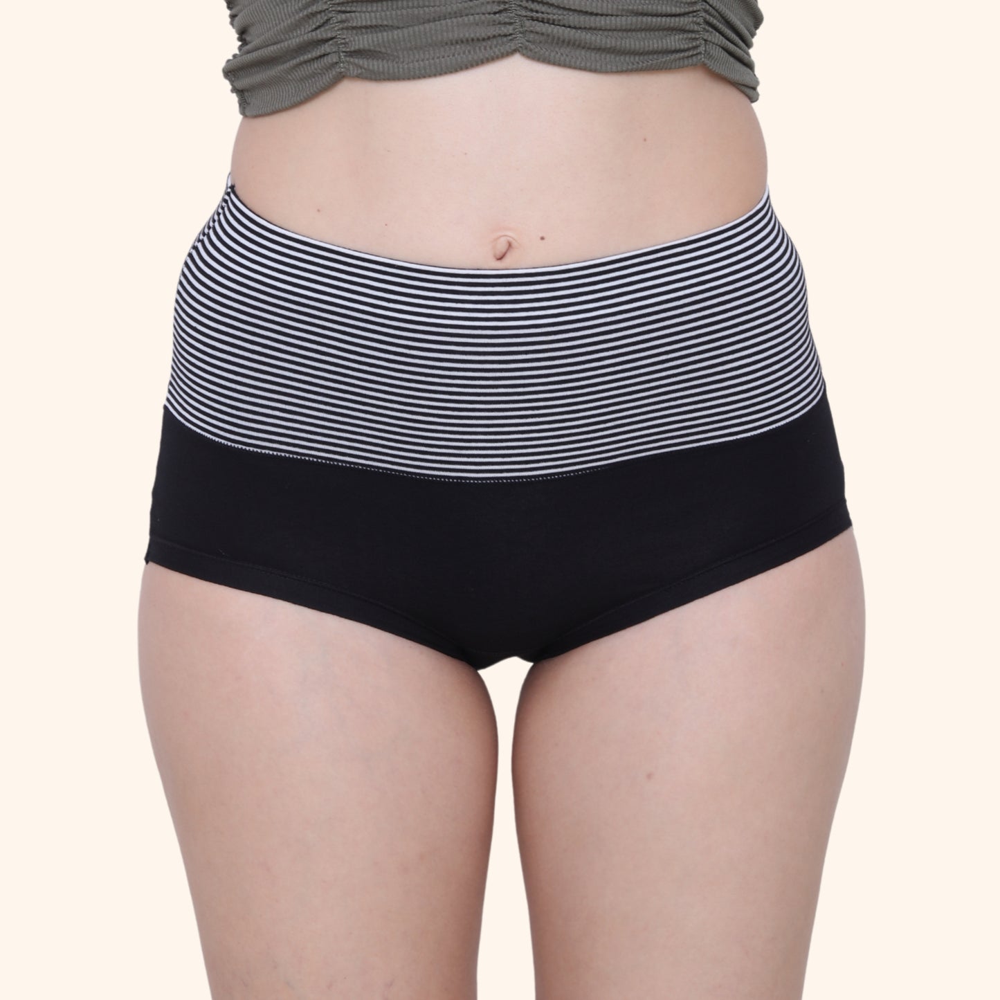 High Waist Full Coverage Brief Panty