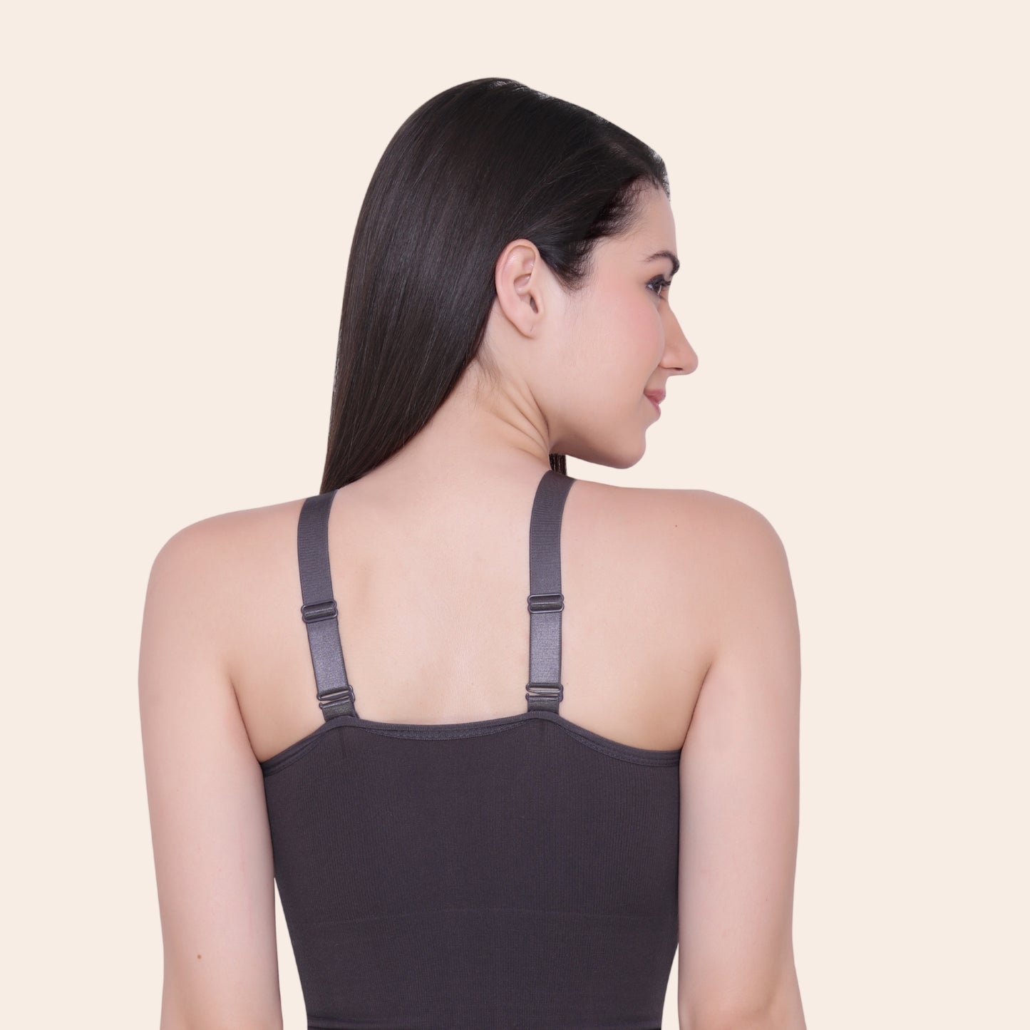 Cotton Spandex Padded Non Wired Full Coverage Crop Top Sports Bra