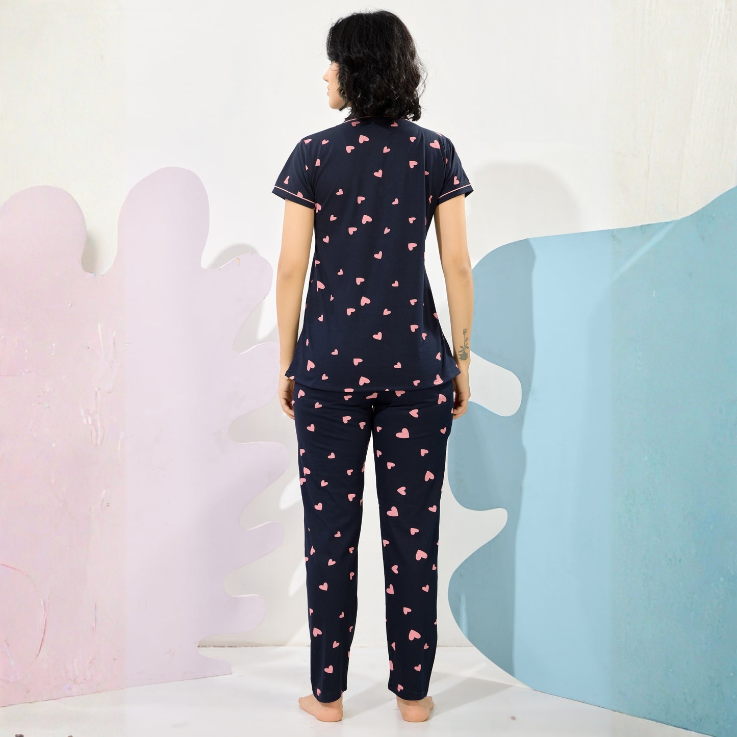 Printed Full Length Night Gown