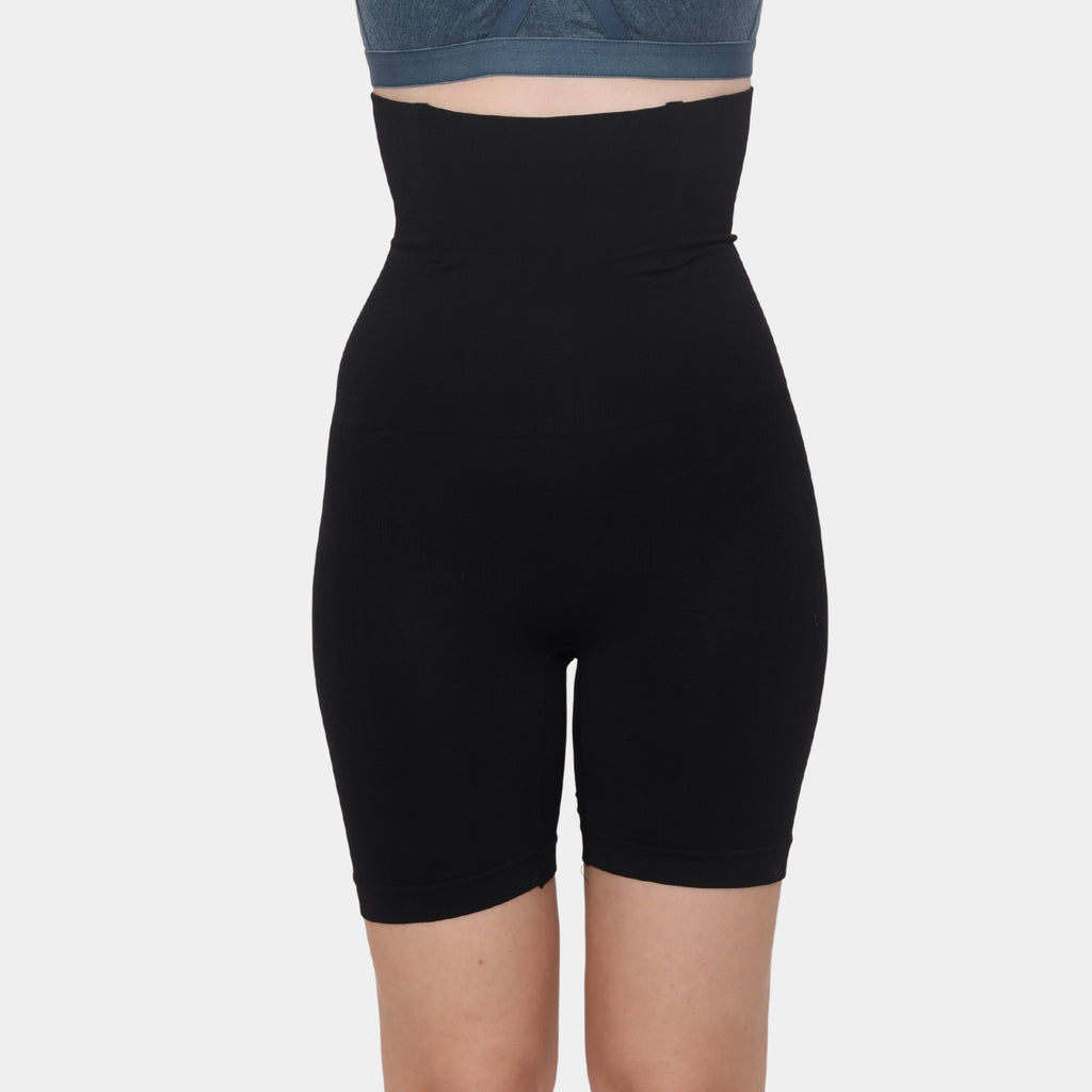 Spandex High Waist Tummy Control Mid Thigh Short