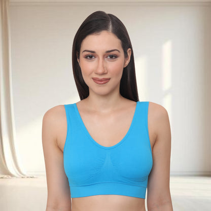 Seamless Stretchy Low Impact Yoga Workout Bra