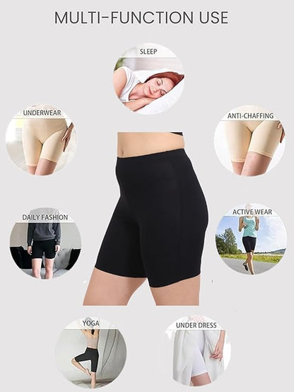Women & Girls Bamboo, Spandex High Coverage Shorts