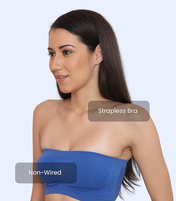 Non-Padded Nylon Spandex Tube Bra