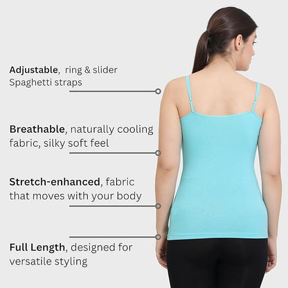 Women’s Bamboo Spandex Non-Padded Camisole Slip