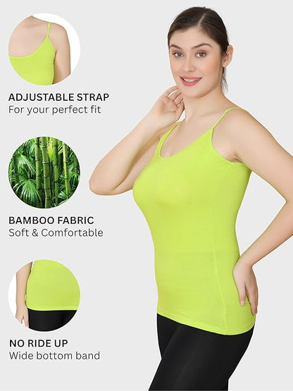 Women’s Bamboo Spandex Non-Padded Camisole Slip