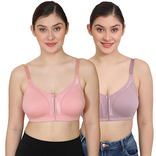 Minimizer Everyday Bra-Pack of 2 Bra(SOFT PINK-LILAC)