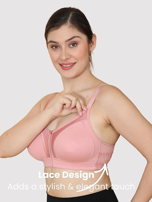 Minimizer Everyday Bra-Pack of 2 Bra(BEIGE-SOFT PINK)