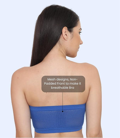 Seamless, Strapless, Full Coverage, Non-Wired Tube Bra for Backless Dress