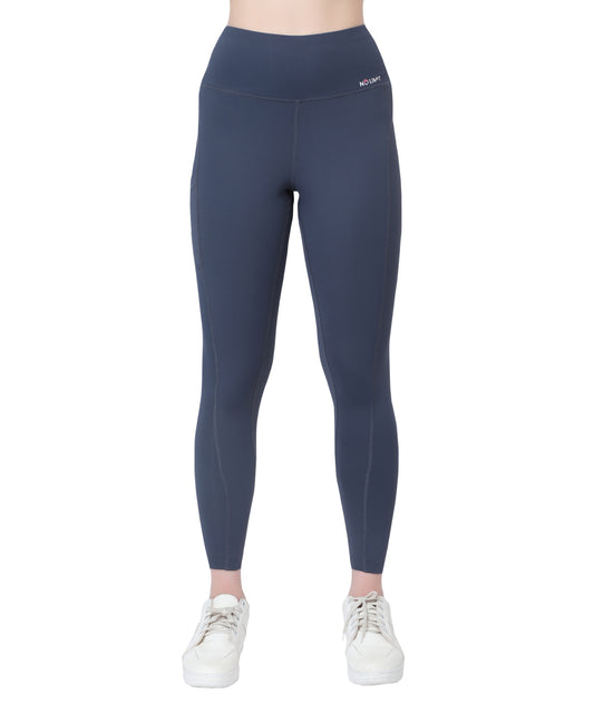 Glamoras Women’s Polyester Spandex High Waist Gym Leggings with Side Pocket, 4-Way Stretch, Squat-Proof, Moisture-Wicking Yoga Pants, Workout Tights for Running, Gym, Fitness, Training, Yoga & Activewear