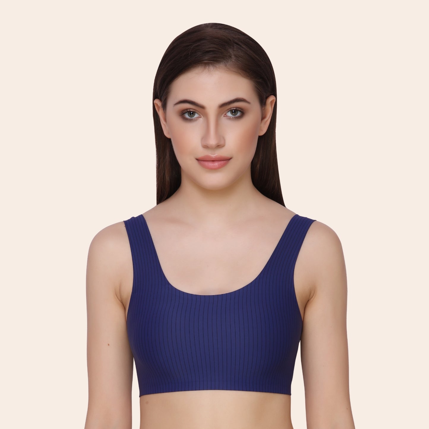 Nylon Elastane Ice Silk Non Wired Seamless Removable Pads Everyday Bra