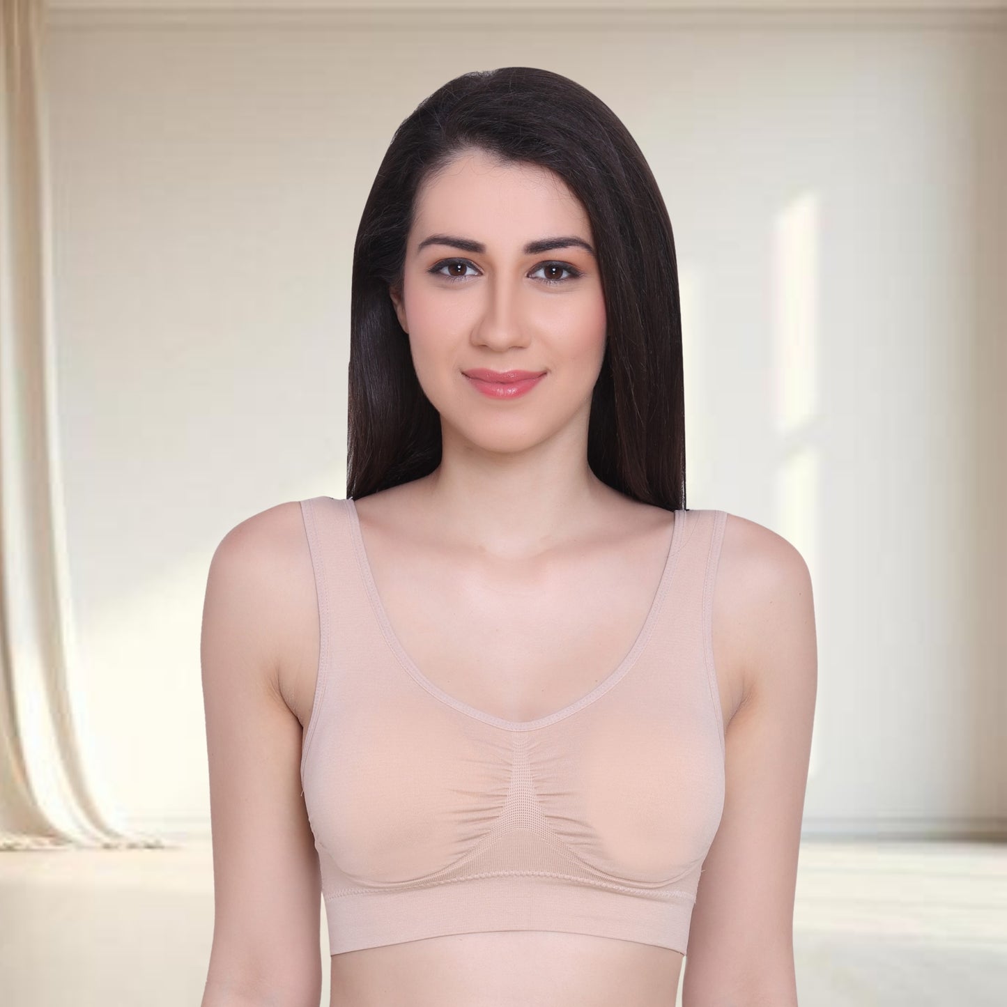 Seamless Stretchy Low Impact Yoga Workout Bra