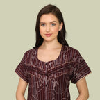 Printed Full-Length Night Gown