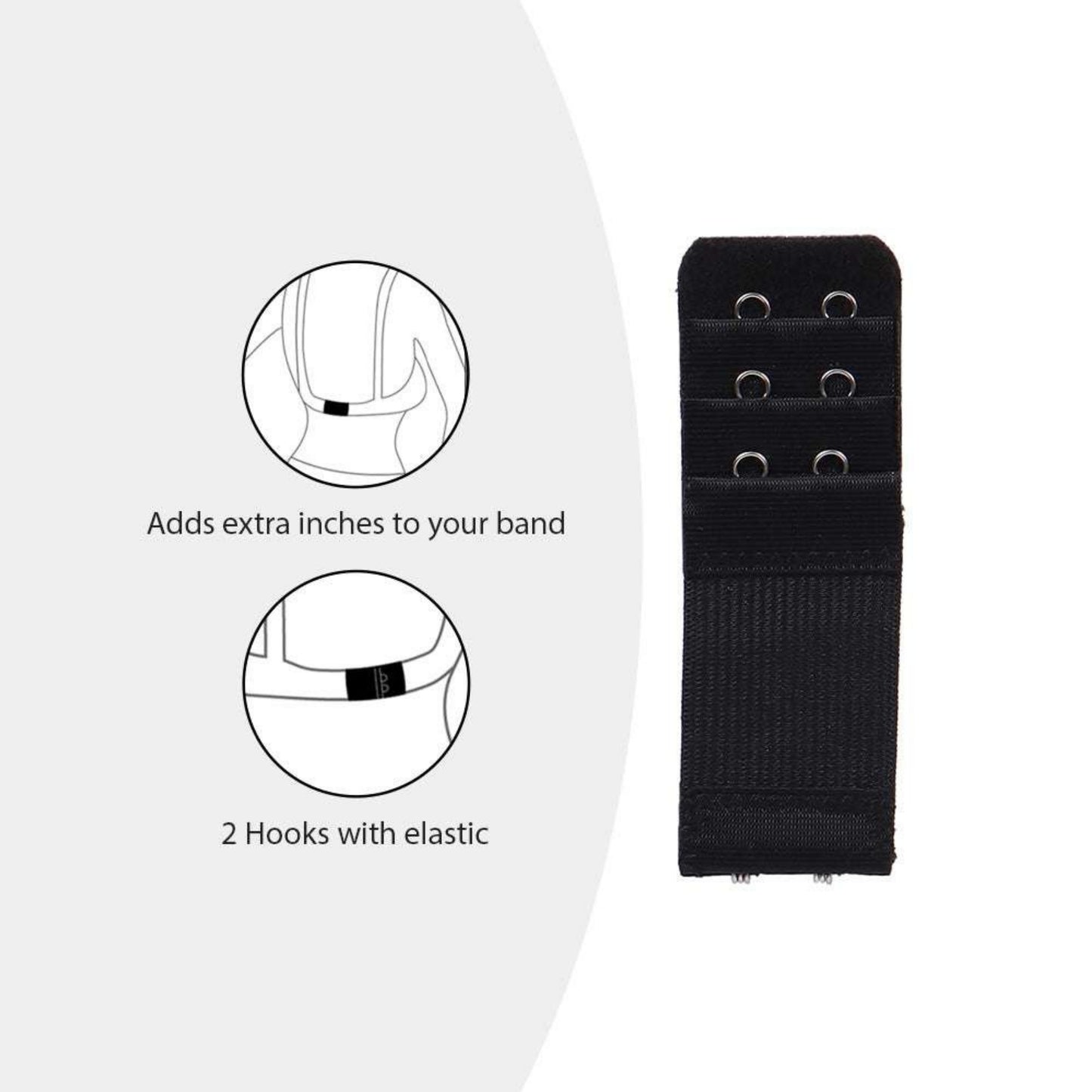 2-Hook Stretchable Bra Extender